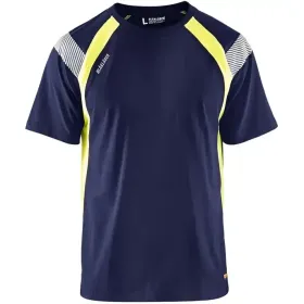 T-Shirt &quot;3332&quot; L, marine/gelb