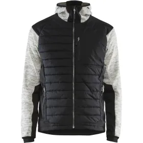 Hybridjacke &quot;5930&quot; M, grau-melange/schwarz