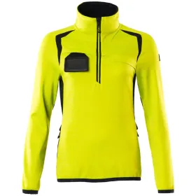 Damen Fleecepullover &quot;ACCELERATE SAFE&quot; M, gelb/schwarz