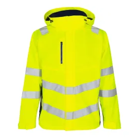 Warnschutz Hardshell Regenjacke &quot;1146-930&quot; Safety Kl. 3 gelb/marine, M