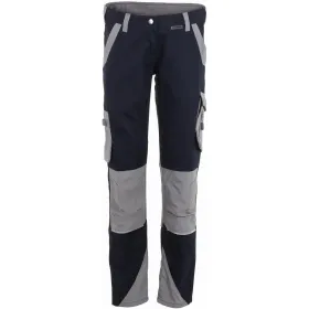 Damen Stretch-Bundhose &quot;NORIT&quot; 40, schwarzblau/zink