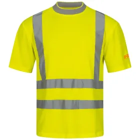 Warnschutz T-Shirt Kl. 2 mit UV-Schutz  gelb, L