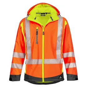 Warnschutz Softshelljacke &quot;HOUSTON&quot; L, orange/gelb