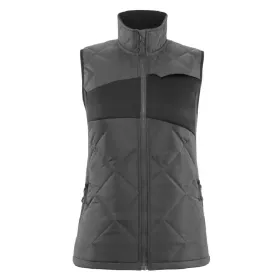 Damen Steppweste mit CLIMASCOT® „ACCELERATE“ XS, dunkelanthrazit/schwarz