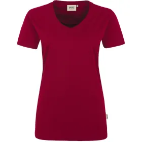 Damen V-Shirt &quot;PERFORMANCE&quot; 181 M, weinrot