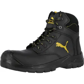 Sicherheitshochschuhe S3 &quot;BORNEO BLACK MID&quot; SCUFF CAPS  43