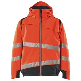 Kinder Hi-Vis Winterjacke &quot;ACCELERATE SAFE&quot; 104, rot/schwarzblau