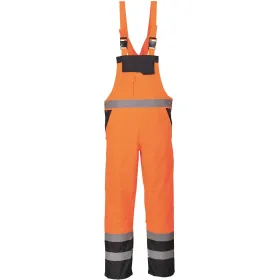 Warnschutz Winter Latzhose &quot;S489&quot; Orange, L