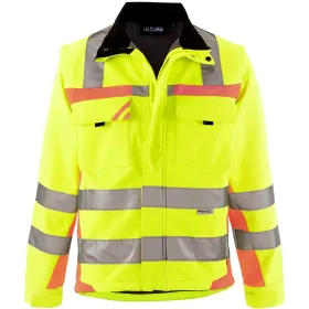2in1 Warnschutz Softshelljacke XL, gelb/orange