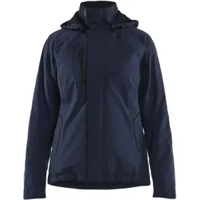 Damen Stretch Winterjacke &quot;4408&quot; L, Dunkelmarine/Schwarz