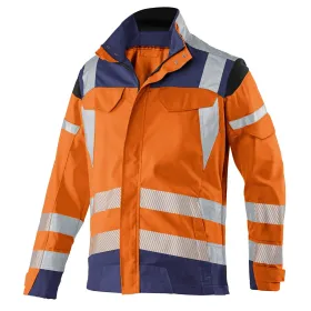 Warnschutz Arbeitsjacke &quot;REFLECTIQ&quot; orange/marine, 114