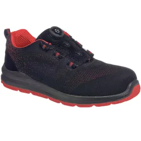 Sicherheitshalbschuhe S1P &quot;FT08&quot; CompositeLite schwarz/rot 46