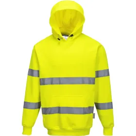 Warnschutz Kapuzen-Sweatshirt &quot;B304&quot; gelb, M