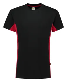T-Shirt Bicolor &quot;102004&quot; Workwear black/red, XL