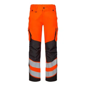 Damen Warnschutz Bundhose &quot;2543-319&quot; Safety Kl. 2 orange/grau, 36