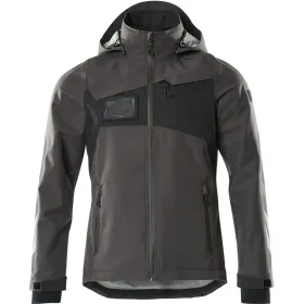 Hardshell-Regenjacke &quot;ACCELERATE&quot; L, dunkelanthrazit/schwarz
