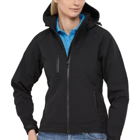 Damen Softshelljacke &quot;SAFARI&quot; schwarz, S