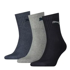 Socken &quot;SHORT CREW UNISEX&quot; 3-Pack 43/46, marine/grau/blau