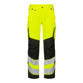 Damen Warnschutz Bundhose &quot;2543-319&quot; Safety Kl. 2 gelb/schwarz, 34