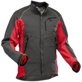 Forst-Bundjacke &quot;VENTILATION&quot; M, grau/rot