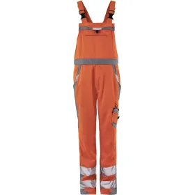 Warnschutz Latzhose "WALH2" orange/grau, 54