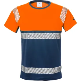 Warnschutz T-Shirt &quot;7518 THV&quot; Stiby UV-Schutz L, orange/marine