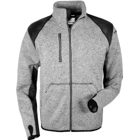 Strick-Fleecejacke &quot;7451 PRKN&quot; grau/schwarz, XS