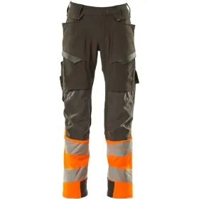 Warnschutz Stretch Bundhose Kl.1 &quot;ACCELERATE SAFE&quot; dunkelanthrazit/orange, 90C60 (EU 114)
