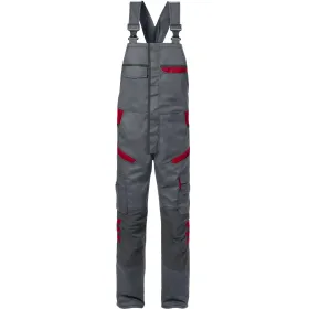 Latzhose &quot;1555 STFP&quot; Fusion Skarup C44, grau/rot