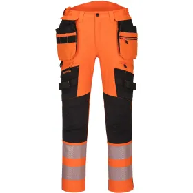 Warnschutz Str. Handwerkerhose Kl2 DX442 orange/schwarz, 34 (EU 50)