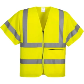 Warnweste Halbarm Kl. 3 &quot;C372&quot; gelb XXL
