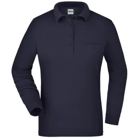 Damen Langarm Poloshirt &quot;JN865&quot; navy, XXL