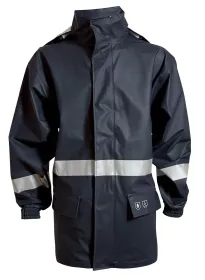 Flammschutz Regenjacke &quot;026350&quot; SecureTech Multinorm marine XL