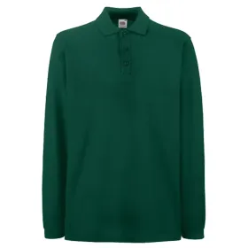 Langarm Polo-Shirt &quot;F541N&quot; Premium forest green, XXL