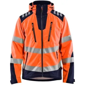 Warnschutz Softshelljacke &quot;4491&quot; M, orange/marine