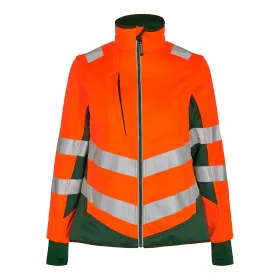 Damen Warnschutz Softshelljacke &quot;1156-237&quot; Safety Kl. 2 orange/grün, L