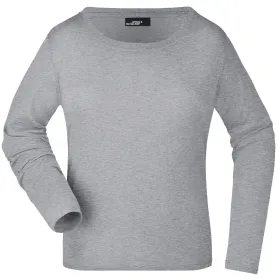 Damen Langarmshirt &quot;JN903&quot; M, grey-heather