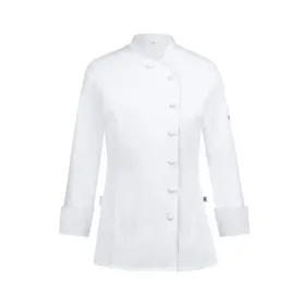 Damen-Kochjacke mit Stoffknöpfen "5416" 3XL