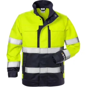 Multinorm Damen Bundjacke &quot;4590 FLAM&quot; Flame gelb/marine XS