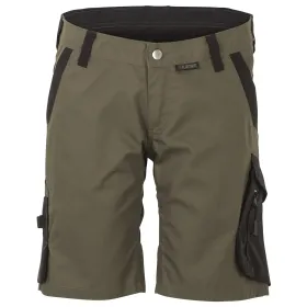 Damen Stretch-Shorts "Norit" M, oliv/schwarz