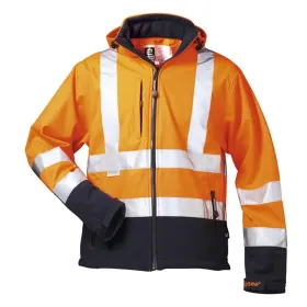 Warnschutz-Softshelljacke "BILL" m. Kapuzeorange XXL