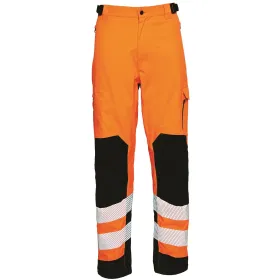 Warnschutz Stretch Bundhose &quot;182400R&quot; Visible Xtreme Kl.2 fluororange, L