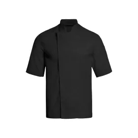 Herren kurzarm Kochjacke &quot;5562&quot; schwarz, XL