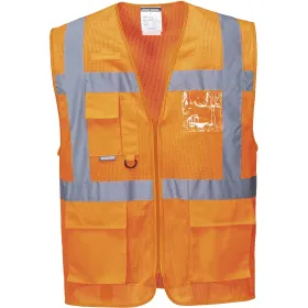 Mesh-Warnweste &quot;ATHEN EXECUTIVE&quot; Kl. 2 Orange, 3XL