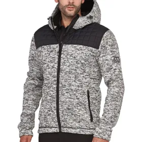 Strickjacke &quot;RIPTIDE HYBRID&quot; schwarz/weiß, 5XL