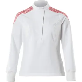 Damen Stretch Schlupfjacke "20062-511" XS, weiß/verkehrsrot