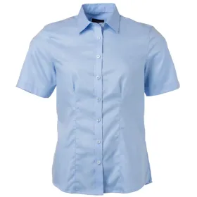 Damen Kurzarm Bluse &quot;JN683&quot; 3XL, light-blue