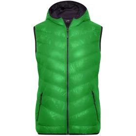 Ultraleichte Damen Daunenweste &quot;JN1061&quot; green/carbon, S
