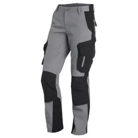 Damen-Arbeitshose &quot;ALMA&quot; grau/schwarz, 36