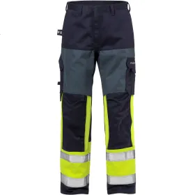 Multinorm Bundhose &quot;2587 FLAM&quot; Flame marine/gelb C50